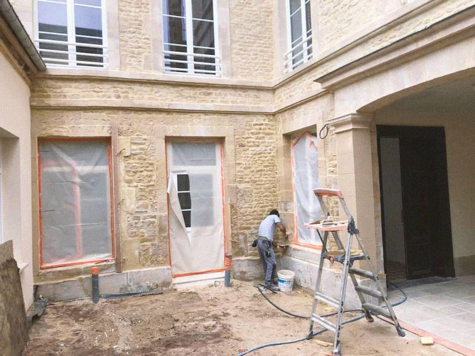 travail de la chaux
